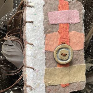Eartha Handmade Paper Pocket Journal xEartha Handmade Paper Pocket Journal with open closure and small bells