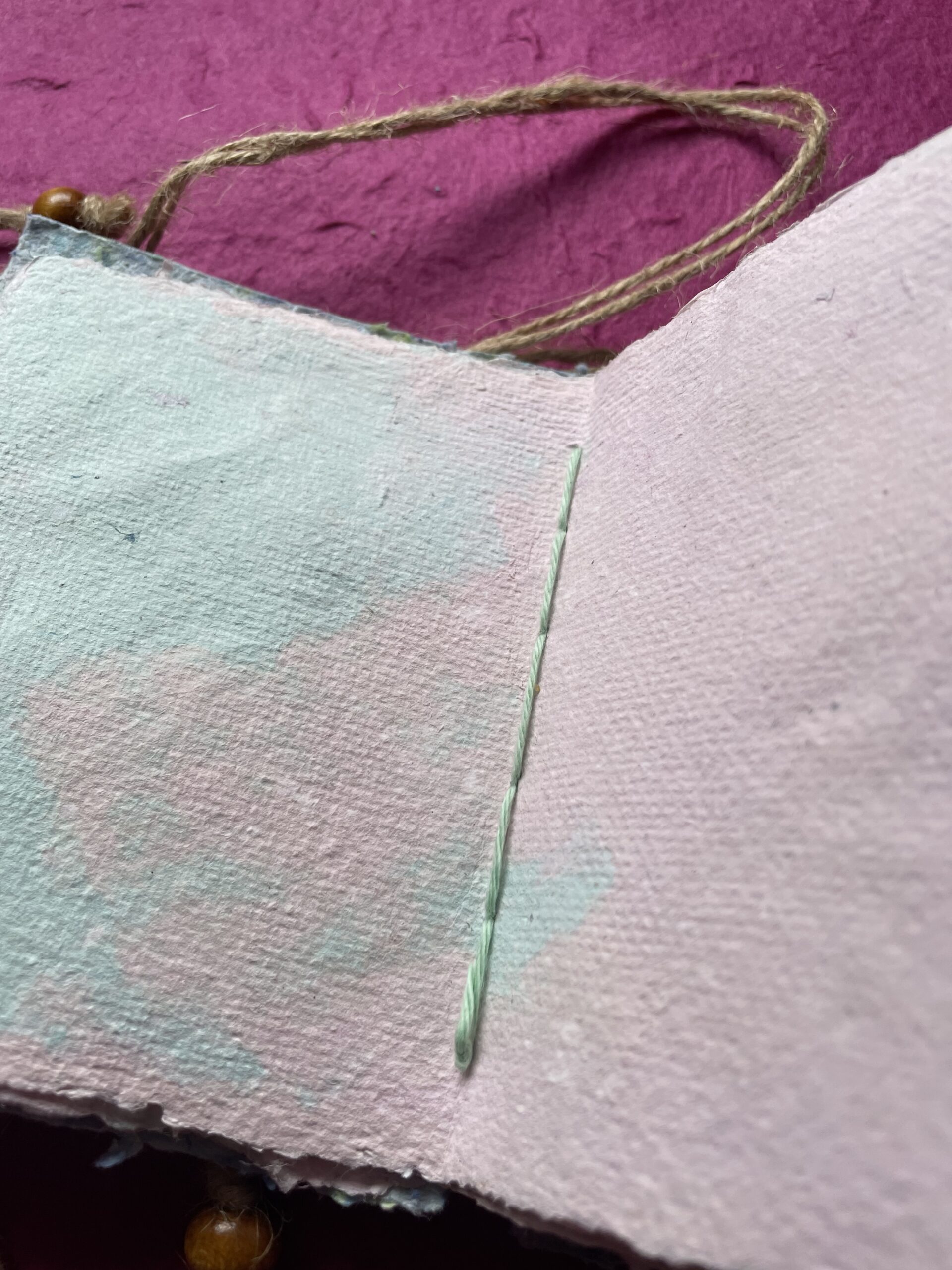 Ombre pages Moonrise handmade paper journal