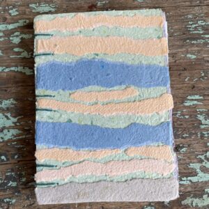 Tide Mark handmade paper collage notebook