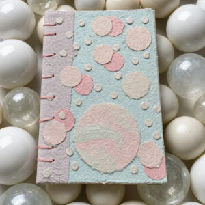 Vanilla Cloud - Handmade paper Collage Notebook