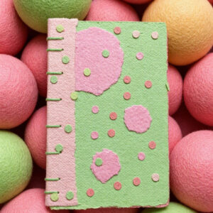 melon Pop Handmade Paper Collage Notebook