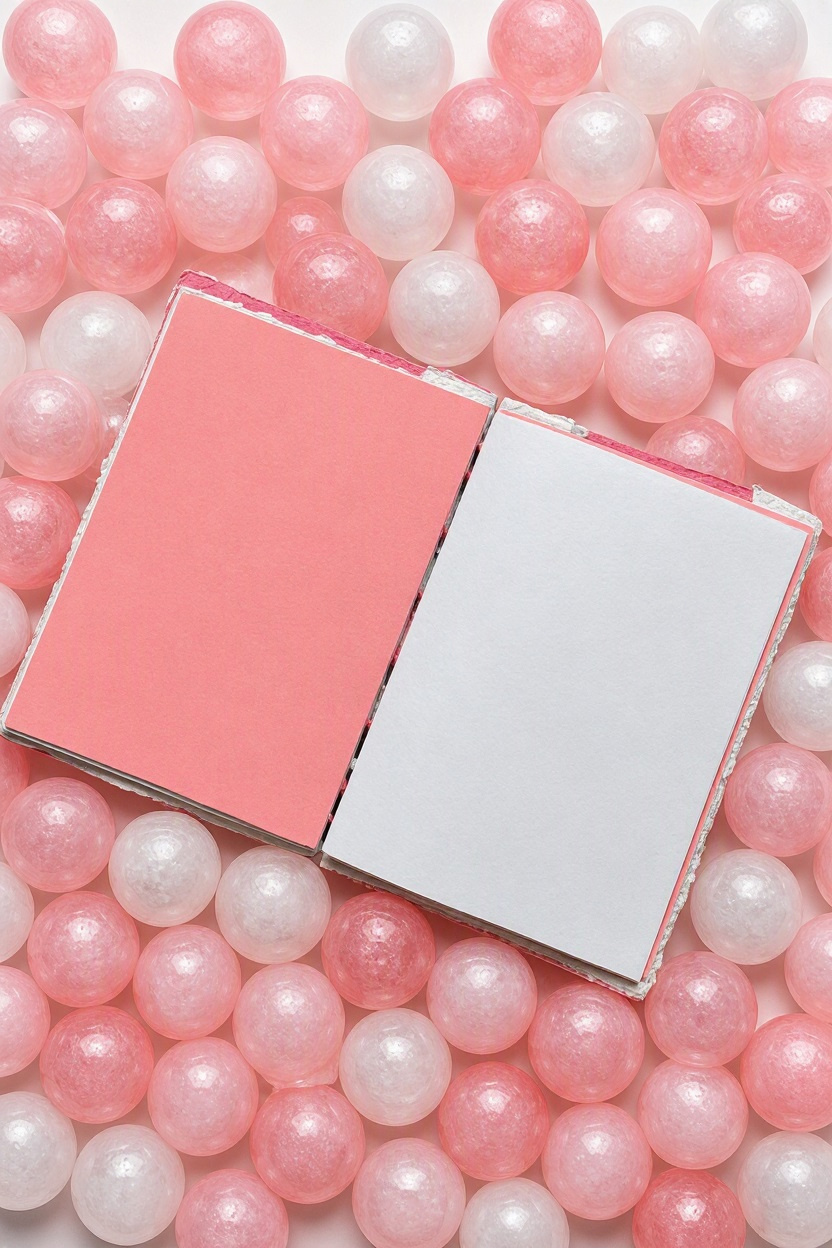 Sugar Rush Handmade Paper Collage Notebook Inside pages